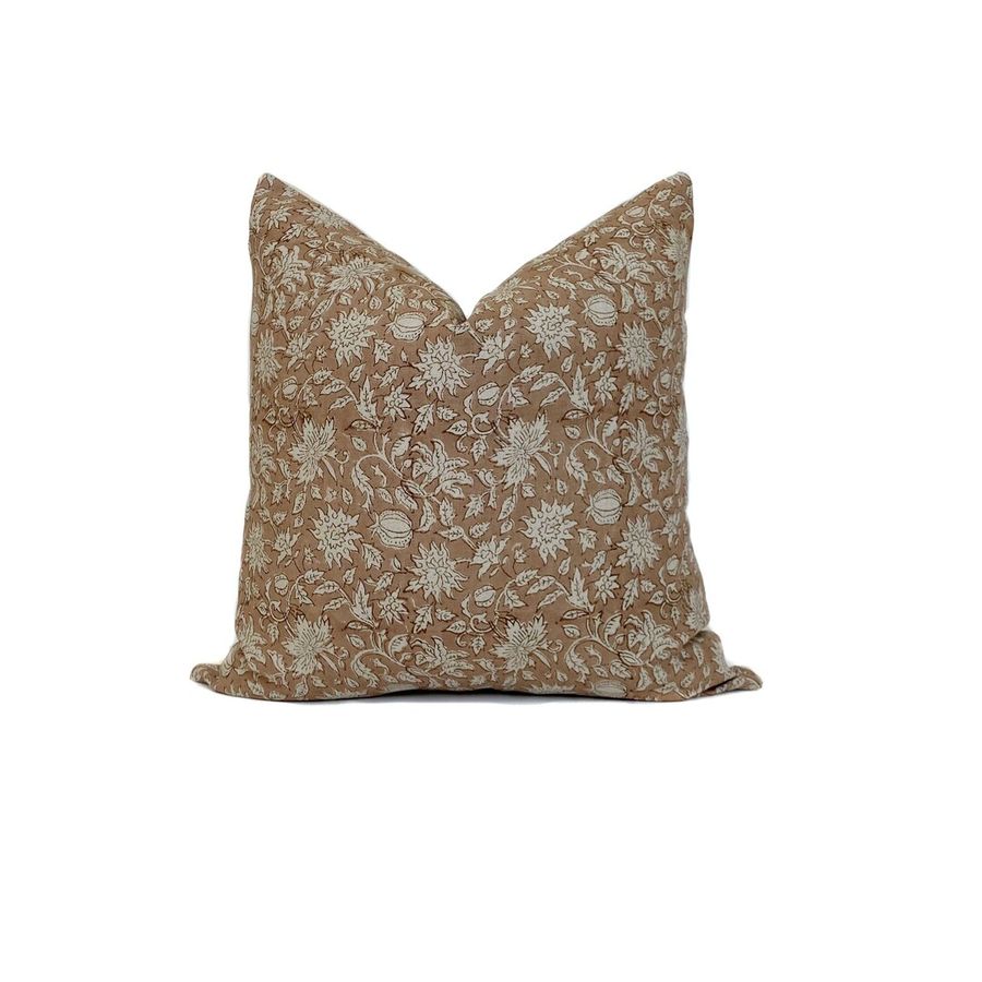 Floral Pillow Cover Rust Brown Vintage Classic High End - Etsy added by tory Beardsley