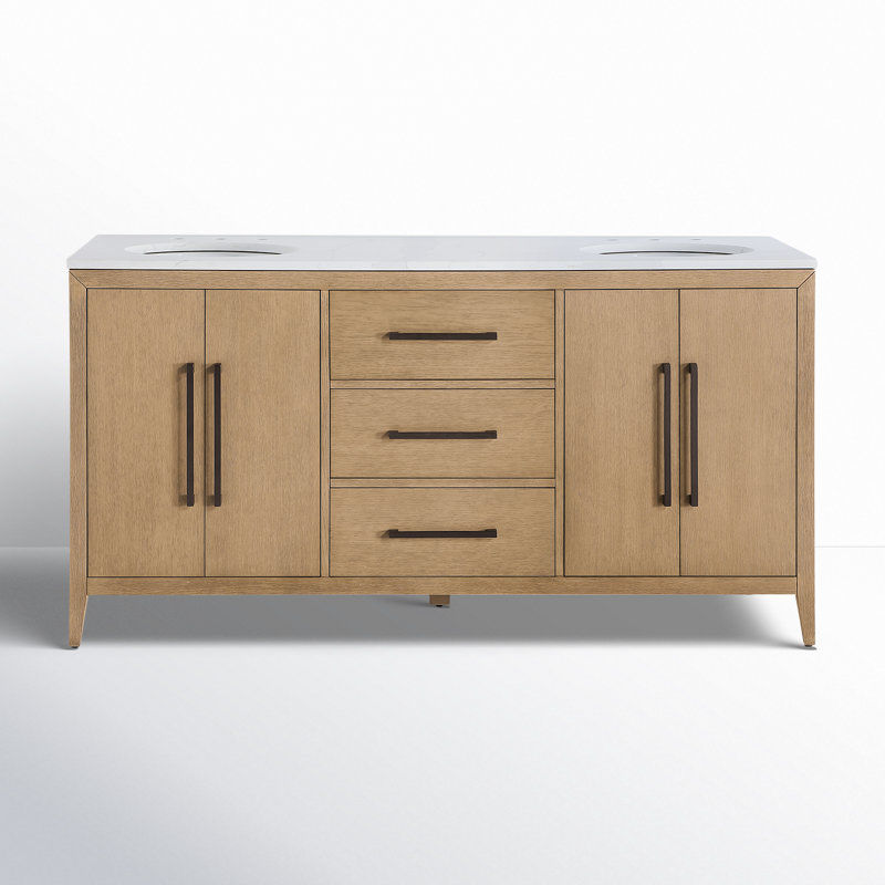 Alsup 66'' Double Bathroom Vanity added by Victoria C