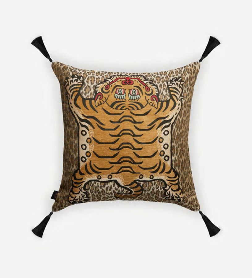 Wild Saber Large Jacquard Cushion added by Lisa Schechtman