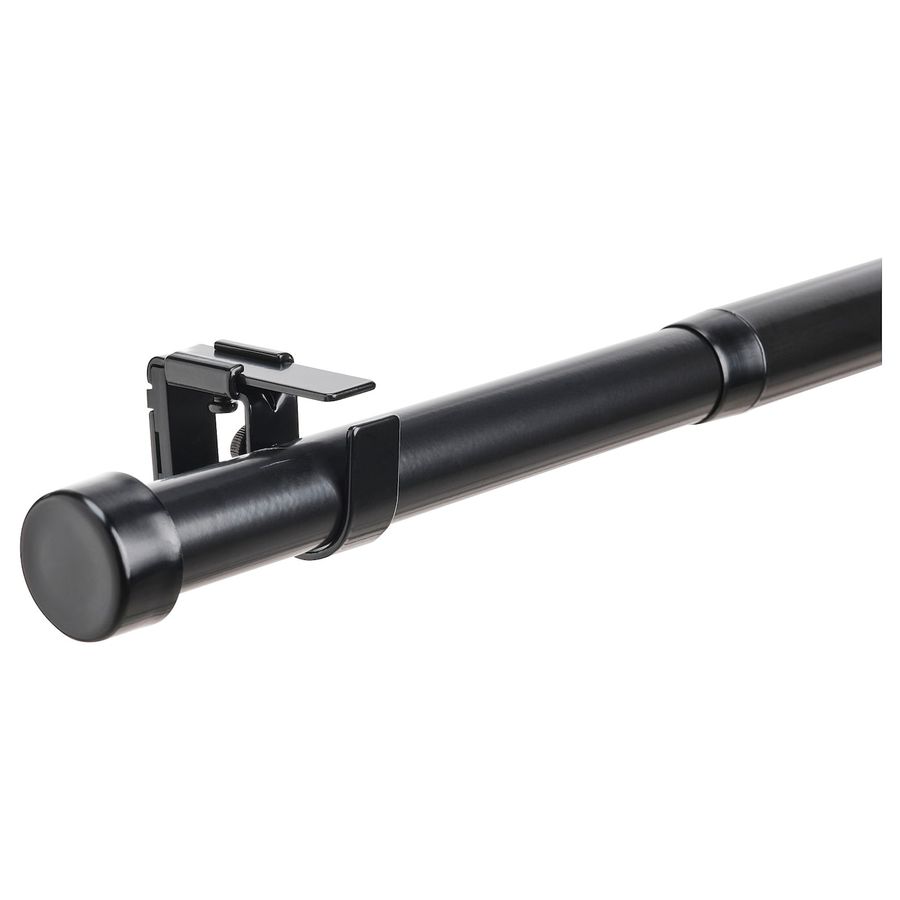 BEKRÄFTA Curtain rod set, black, 47 ¼-82 ¾11/8" - IKEA added by dion banville