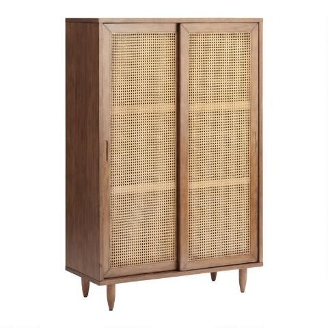 Gustav Tall Vintage Acorn and Cane Bookshelf added by Danielle Eiler