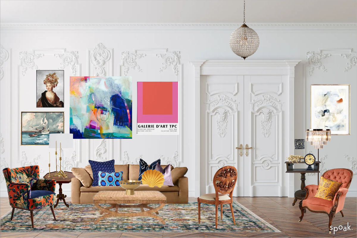 Pink Living Room Inspiration designed by Amanda Friemel