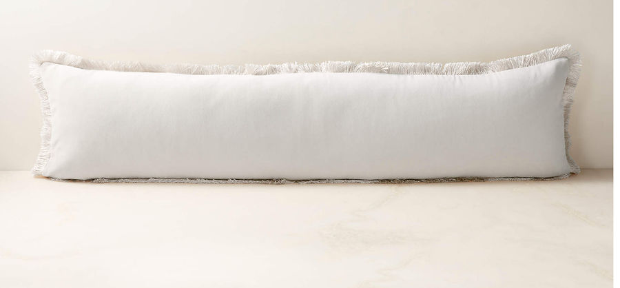 white lumbar pillow (12x46) added by Haley Pleasant