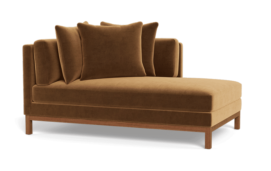 Jasper Chaise Lounge- 72"- Fawn- Performance Velvet added by Karleigh Miller