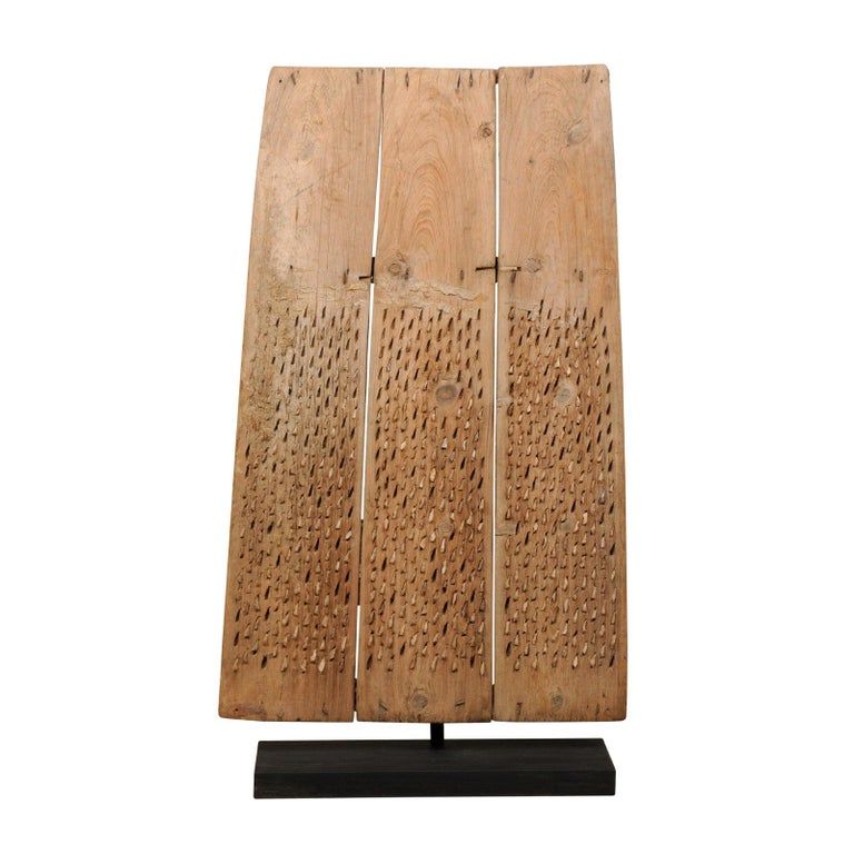 Tall Primitive-Style Turkish Carved Wood Threshing Board, Early 20th C. added by stacy hoffman