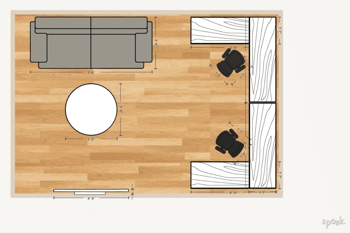 Office Floor Plan designed by Josh Murray