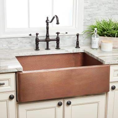 30 Inch Copper Single Bowl Apron Farmhouse Sink added by Natalie Flores