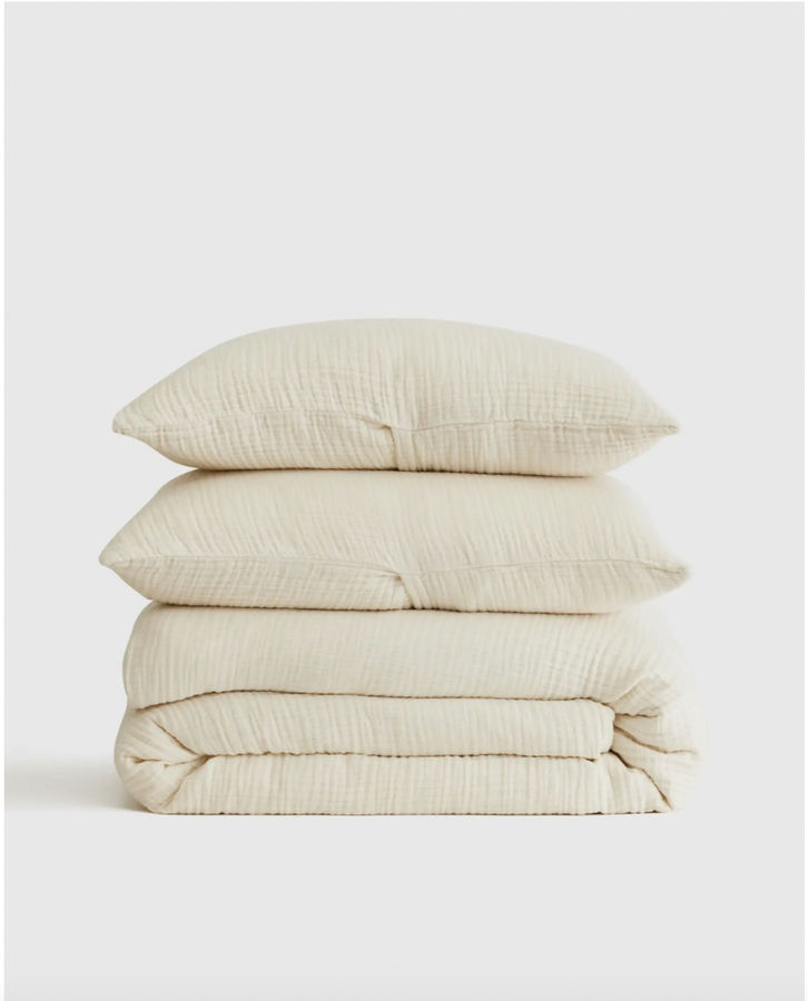 Organic Airy Gauze Duvet Cover Set | Quince added by Kate McCarty