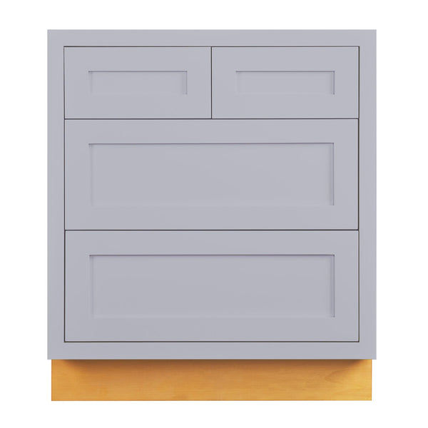 Light Gray Shaker Inset Drawer Base Cabinet - 30"- 33" added by Spoak Member