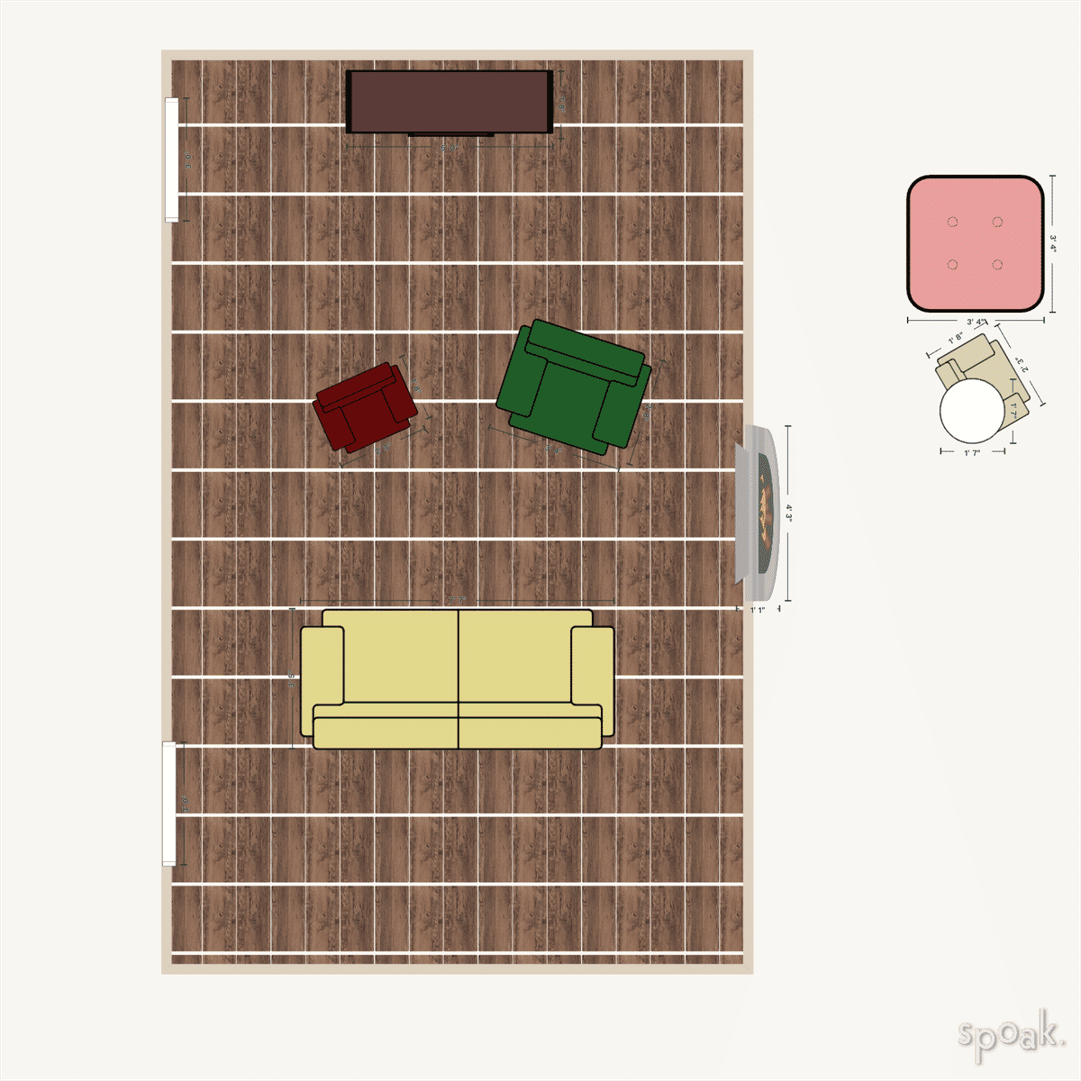 Office Layout designed by Mary Morgan Morris