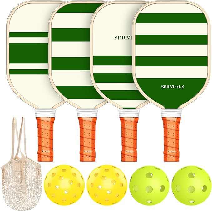 Pickleball Paddles Set USAPA Approved, Lightweight and Durable with Unique Design, USAPA Approved Pickleball Paddles Set of 2/4, 4 Pickleball Balls, Pickleball Bag, Pickleball Paddles added by Alyssa Pearson