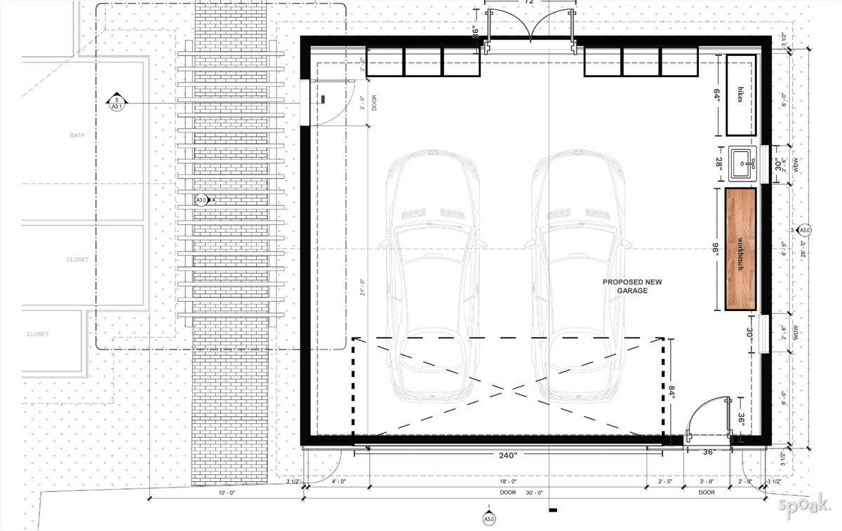 Bathroom Floor Plan designed by Ashley Wells