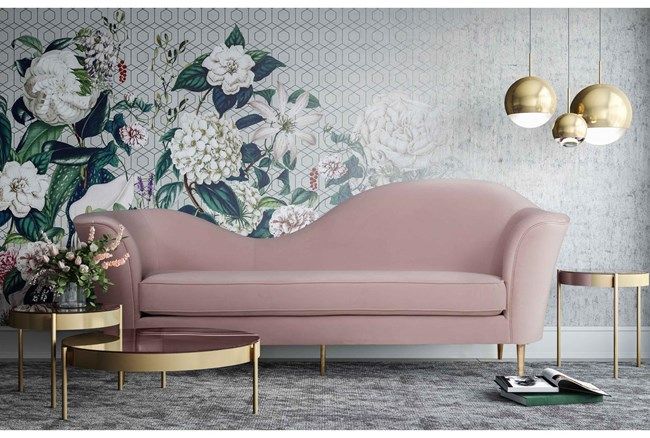 Thea Blush 99" Velvet Sofa added by Spoak Member