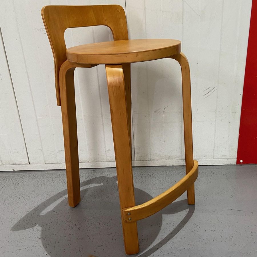 Pair of mid-century Alvar Aalto bar stools for Artek added by jane campbell rahmberg