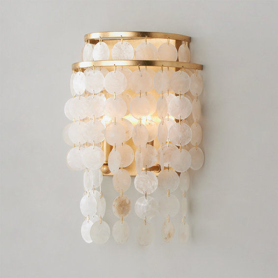 Elegant Capiz Shell Sconce added by Sandy Schargel Interiors