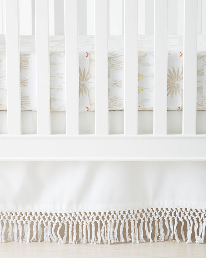 Macramé Crib Skirt added by eyeswoon interior therapy