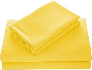 WAVVA Bedding Luxury 4-Pcs Bed Sheets Set- 1800 Deep Pocket, Wrinkle & Fade Resistant (Queen, Vibrant Yellow) added by MISSY PITT