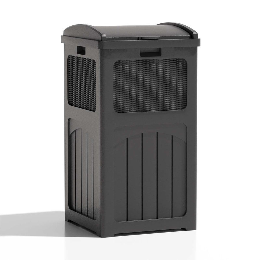 Patiowell 35 Gallon Outdoor Manual Lift Trash Hideaway Container & Reviews | Wayfair added by sallie tyler