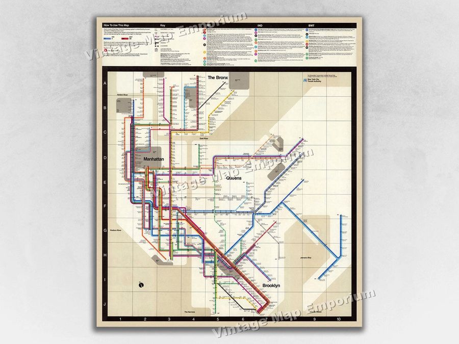 1972 Massimo Vignelli New York Subway Map NYC MTA Subway System Map Vintage Old NY Subway Wall Decor Map Art Print Poster - Etsy added by Stephanie Northrop