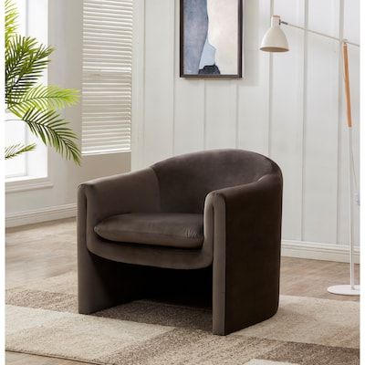 SAFAVIEH Couture Laylette Velvet Accent Chair - 33" W x 30.5" L x 30" H  added by Tanya Evans