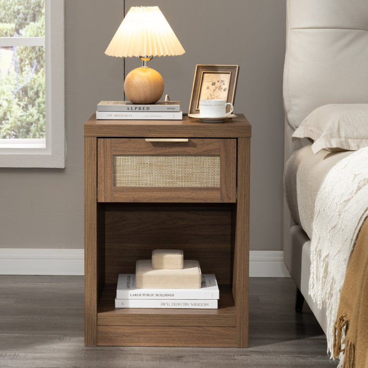 Dearbhaile 25'' 1 - Drawer Nightstand with Built-In Outlets added by Jesse Coleman