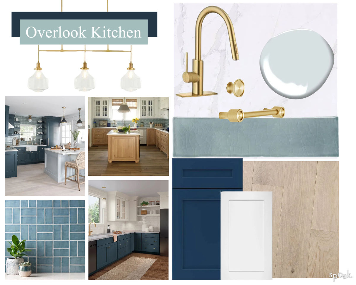 Blue Kitchen Ideas designed by Elaine Atha