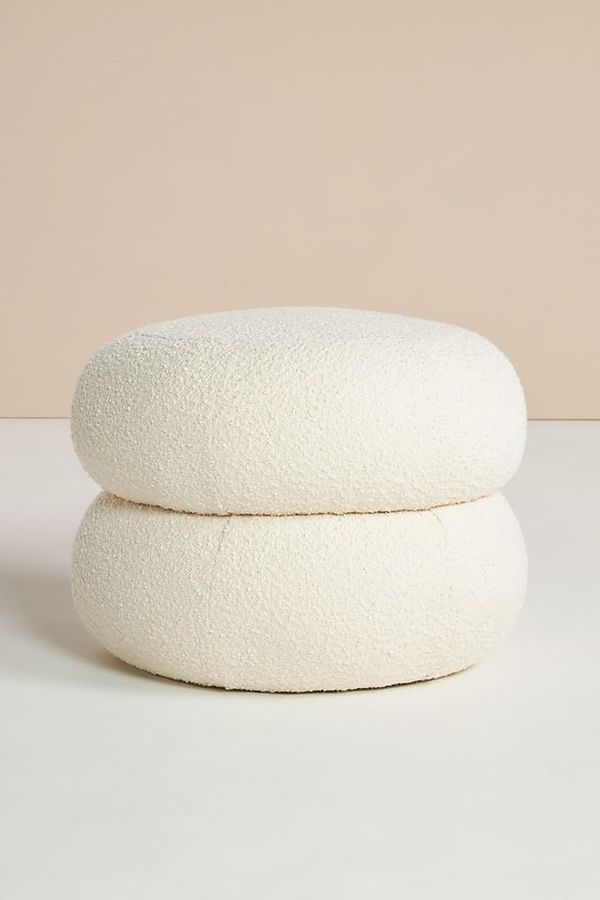 Muntz Bouclé Ottoman added by Jessica Beresford Barbaro