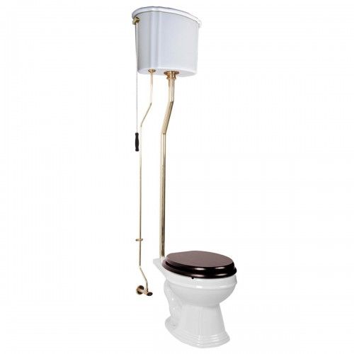Aspen High Tank Pull Chain Toilet White Ceramic Tank Elongat added by sarah spagnola