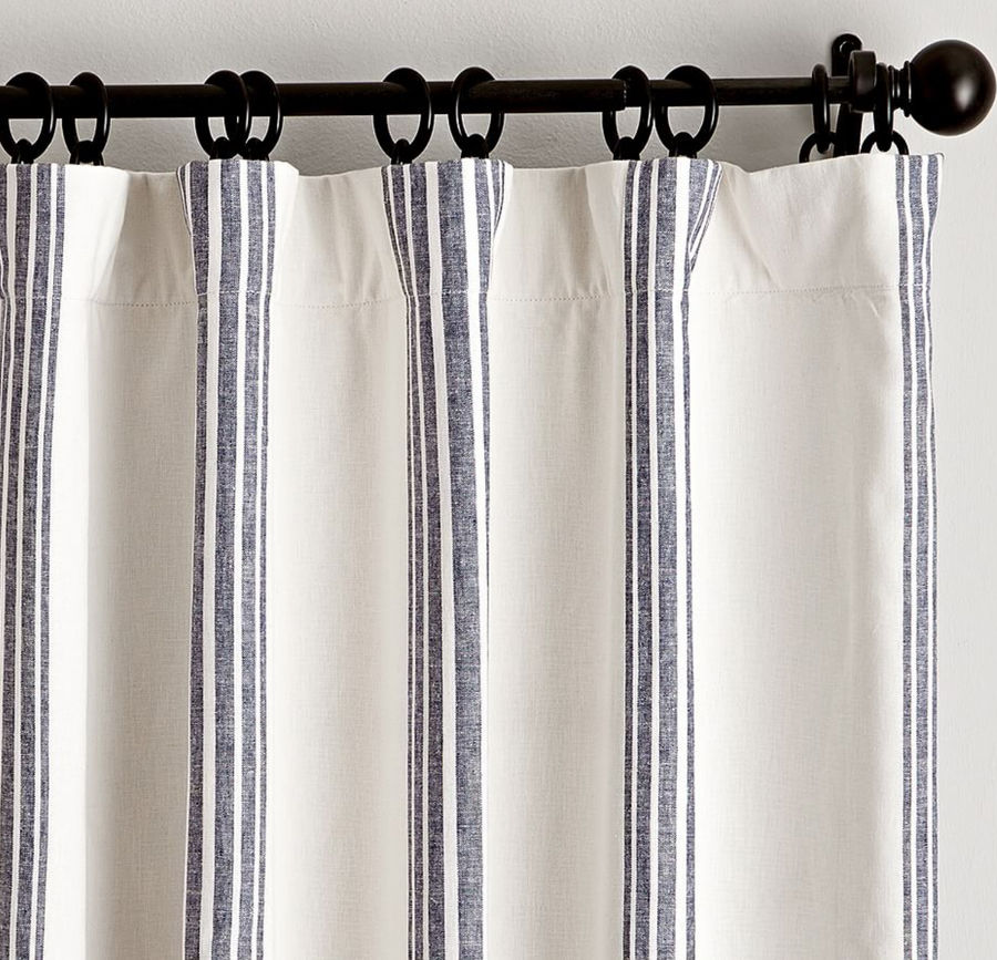 Riviera Striped Linen Cotton Curtain added by Morgan Hatch