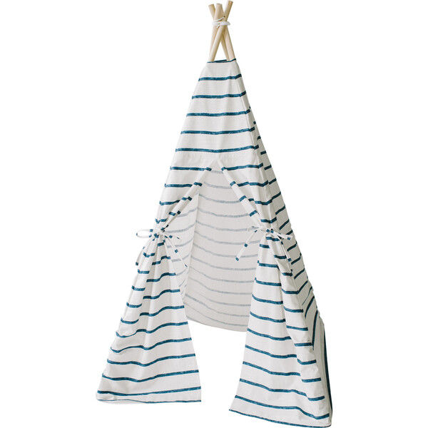 Isaac Play Tent, Blue Stripe - E&E Kids Seating | Maisonette added by Sheri Johnson