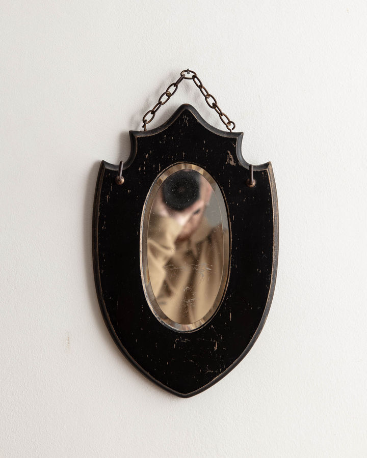 Shield Mirror w/ Hooks added by Serena Finnerty