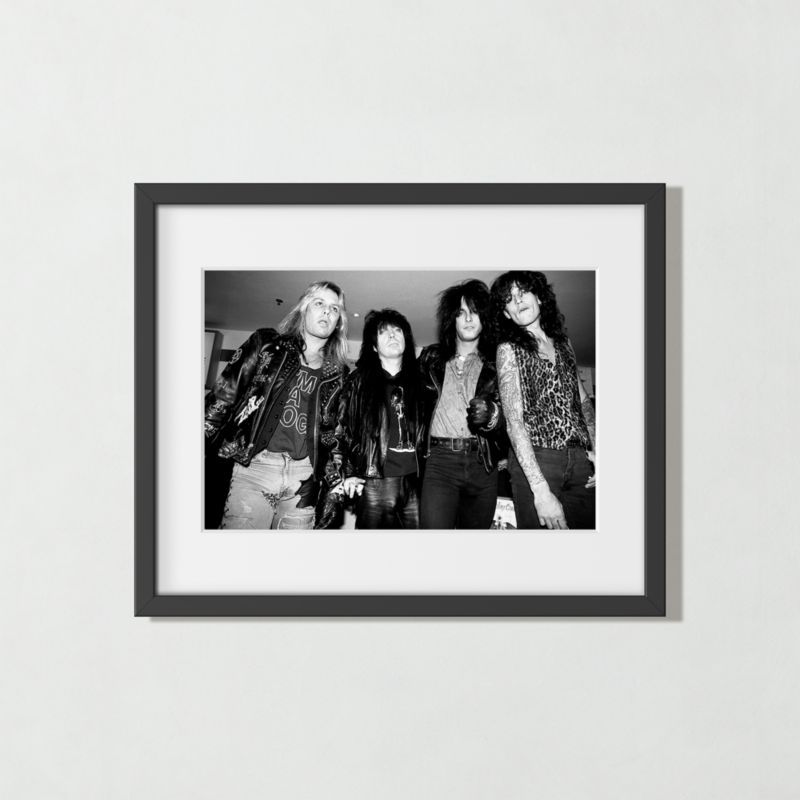 'Motley Crue' Modern Photographic Print in Black Frame 17.75''x21.75'' | CB2 added by Eliza Teixeira