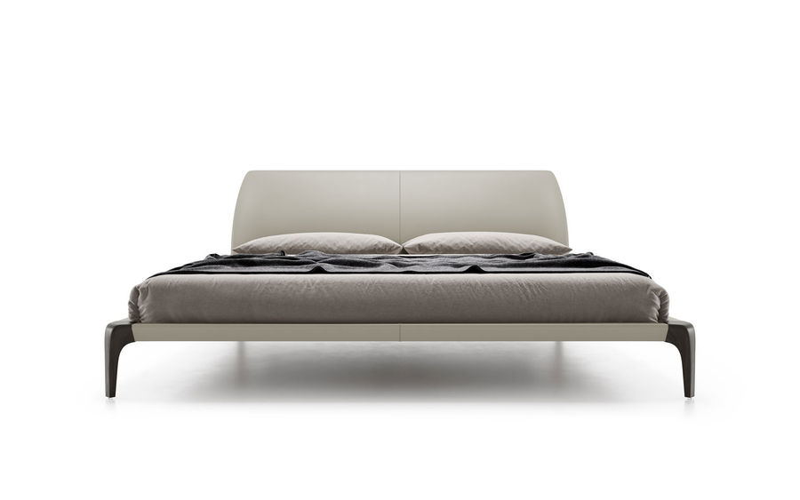 Modloft Vanderbilt King Bed In Truffle Beige Eco Leather And Seared Ash | Perigold added by Stacey King