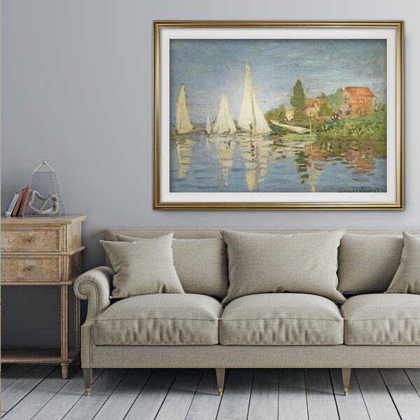 Regatta At Argenteuil On Canvas by Claude Monet Print added by Chelsea Darvas