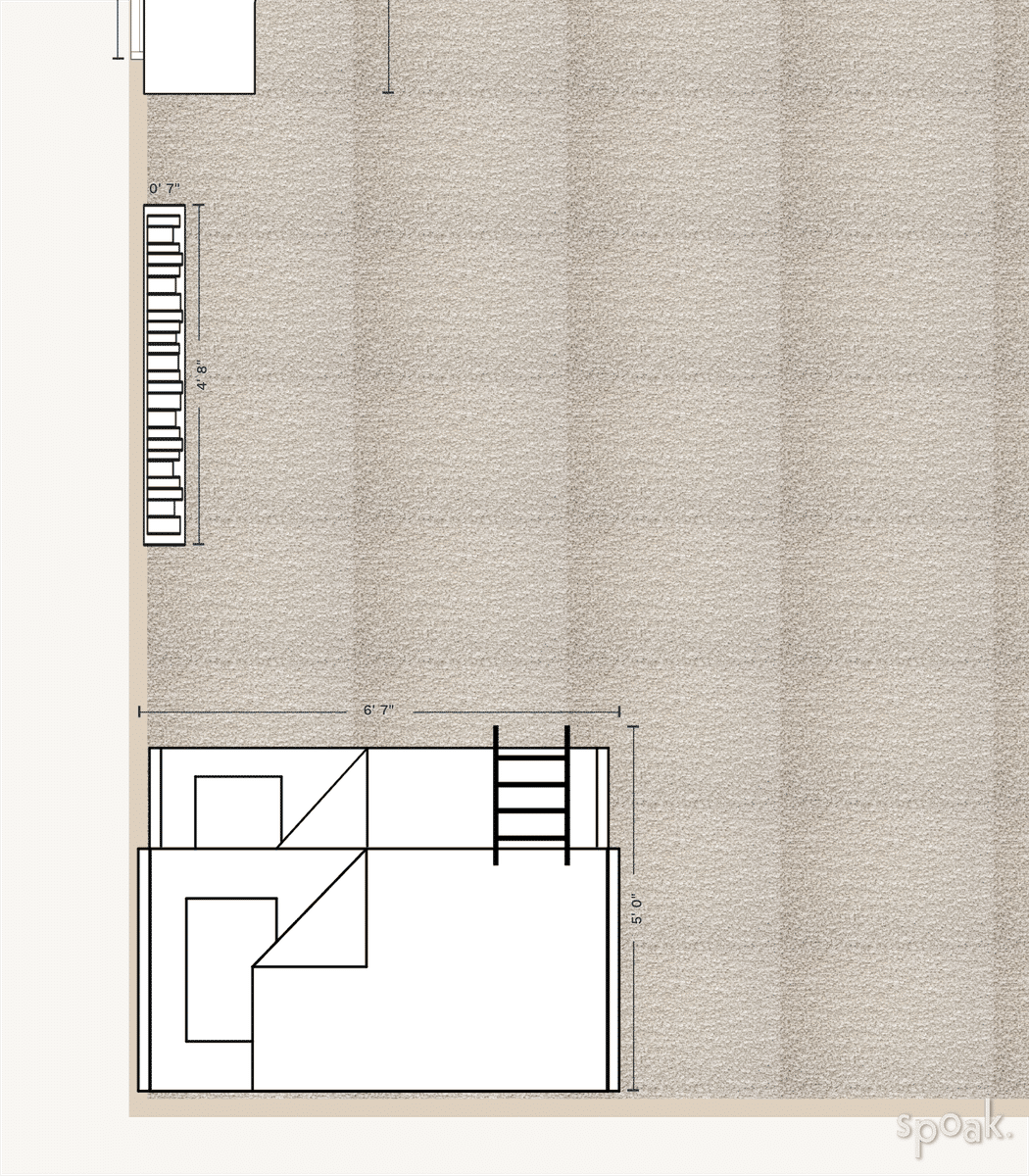 Play Room Layout designed by Kelly Adams