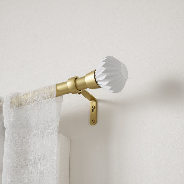 Gold Metal Adjustable 42" to 120" 1" Single Curtain Rod added by Katie Carpenter