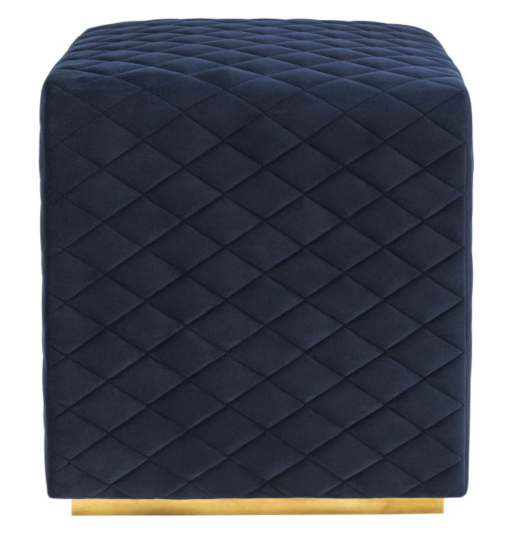 Kent Navy Velvet Ottoman added by Hannah McKernan