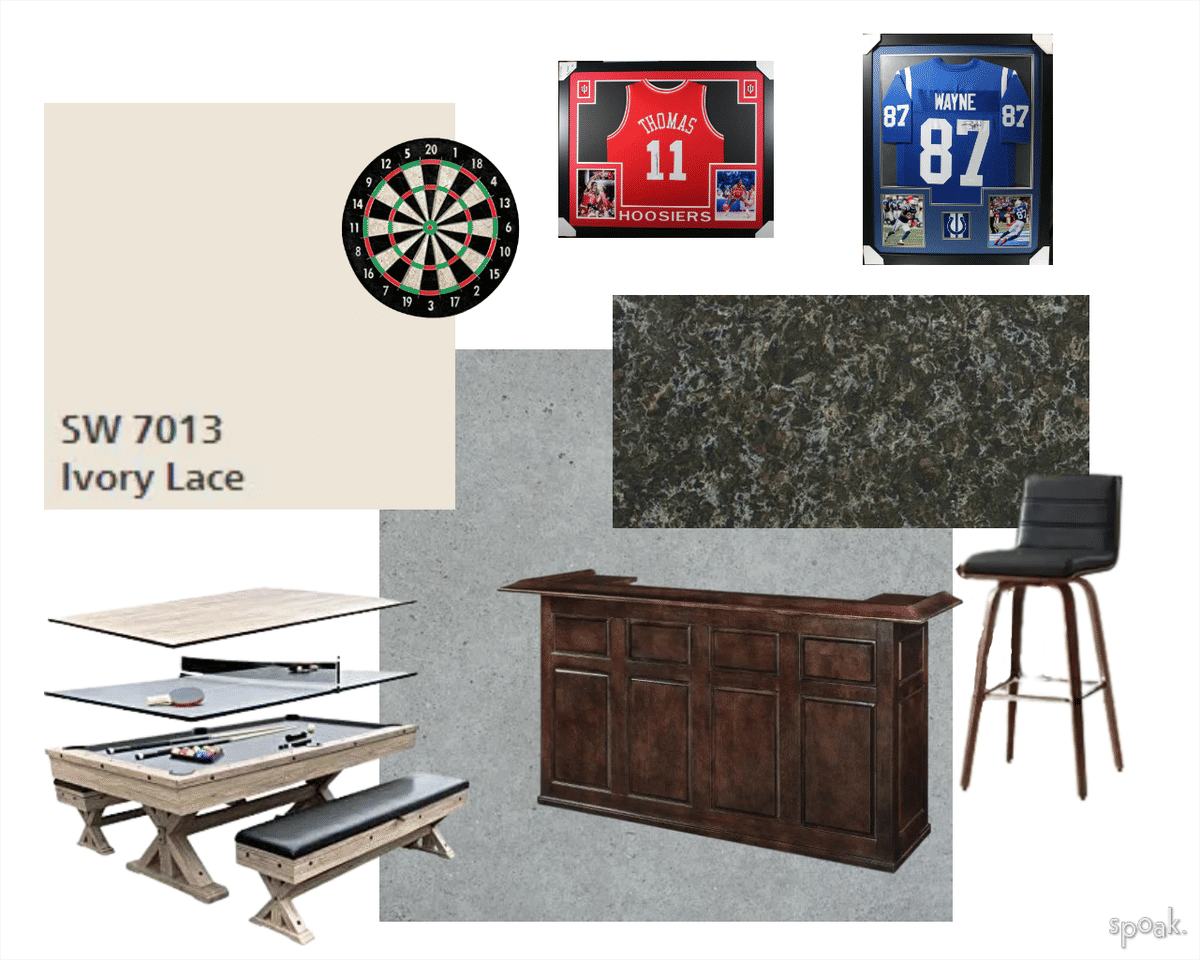 Rustic Game Room Inspiration designed by Emma Justice