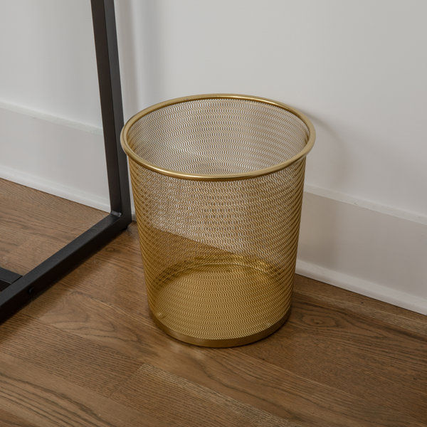Thomas Martha Stewart Mesh Metal Trash Can, 4.5 Gallon, Wastebasket for Office added by Sarah Jackson