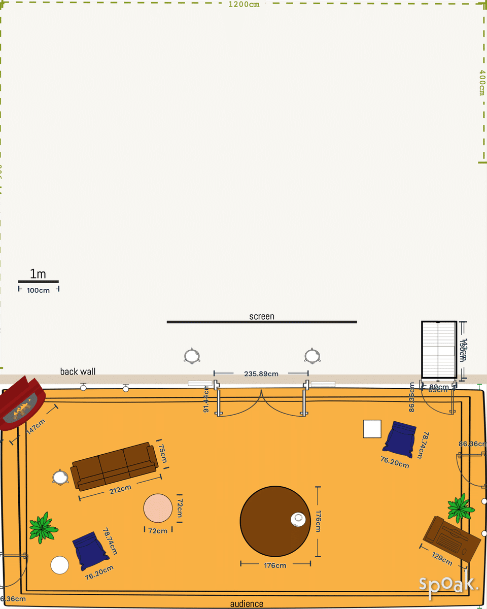 Great Room Layout designed by jane campbell rahmberg