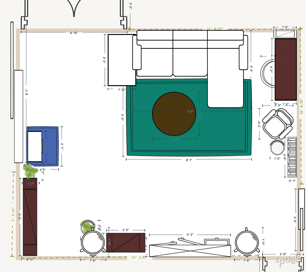 Craft Room Layout designed by Jasmine Bautista