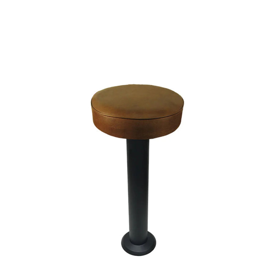 Vinyl Upholstered Bolt Down Pedestal Bar Stools added by Carolina Florez