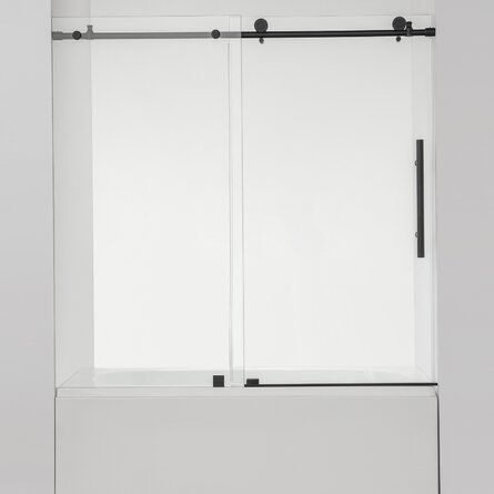 Vinnova 60" W X 58" H Frameless Tub Door | Wayfair added by Spoak Member