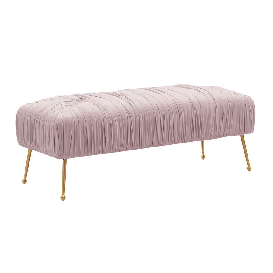 Jessica Mauve Velvet Bench By Inspire Me! Home Decor - TOV Furniture added by HELEN SALGADO