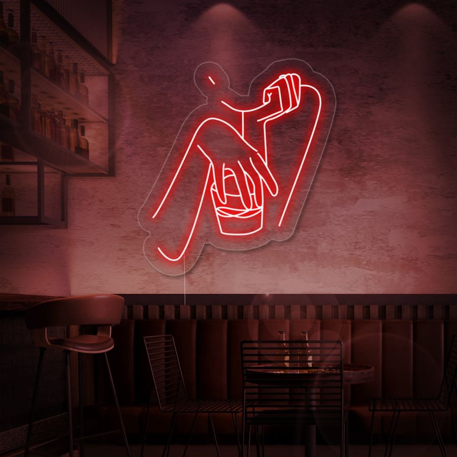 "Whiskey Woman Bar" Neon Sign, Whiskey Bar Neon Sign, Whiskey Neon Wall Art added by Hannah McKernan