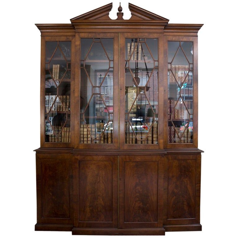 George III Style Mahogany Breakfront Bookcase added by Danyale McCurdy-McKinnon, PhD