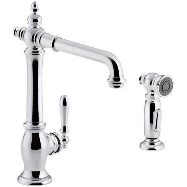 Artifacts® Single Handle Kitchen Sink Faucet with Accessories added by Sophia Browne