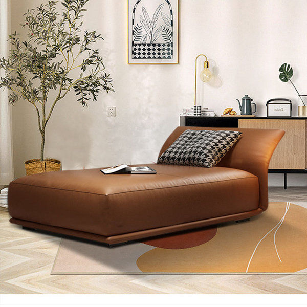 Bettianne Leather Chaise Lounge added by Shelby Tew