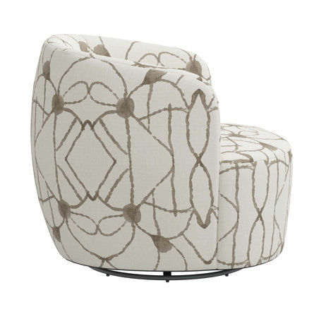 Mina Upholstered Swivel Barrel Chair added by Corronta Dow