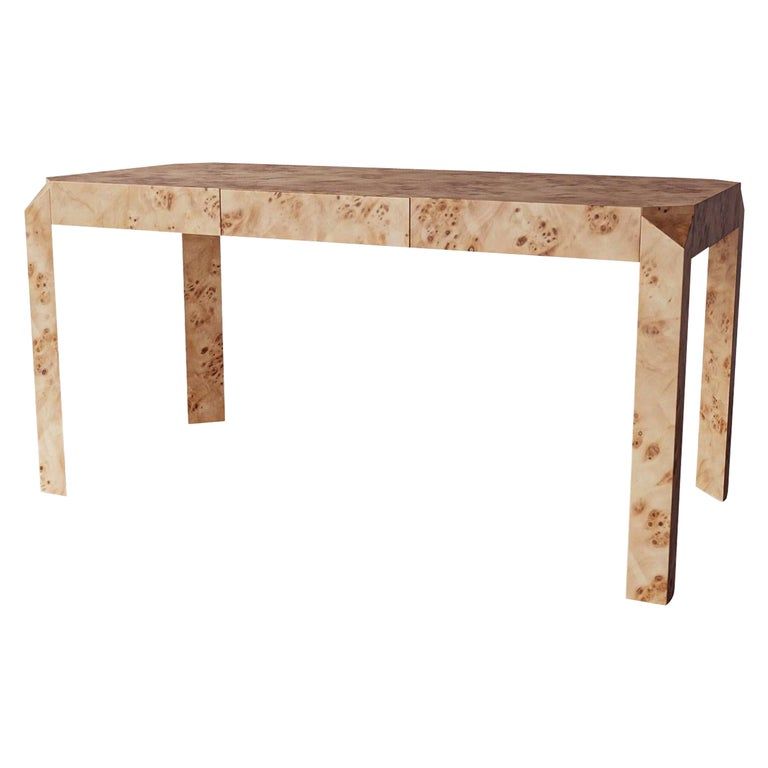"Armand" Angular Burl Wood Desk by Christiane Lemieux added by Laurel Browning